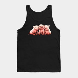 Three Cute Pig. Tank Top